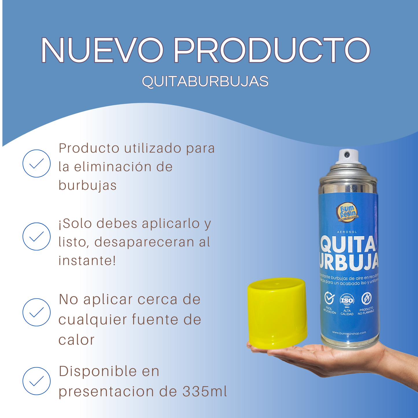 Quita burbujas para resina epoxic